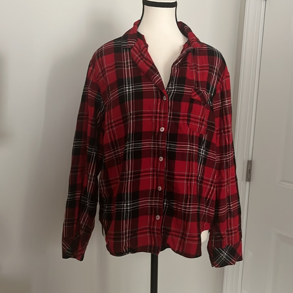 Victoria’s Secret Oversized Red Flannel